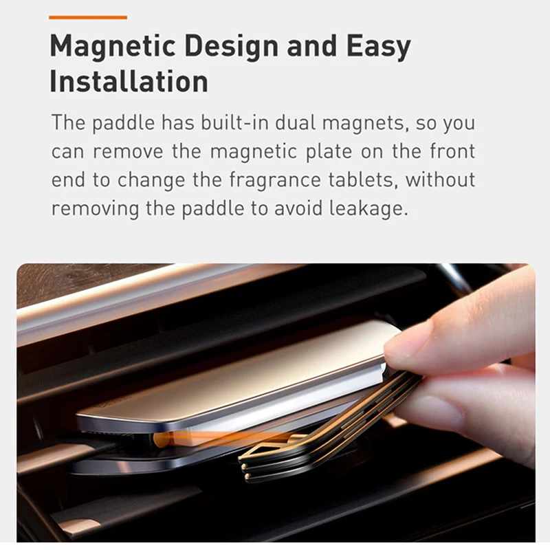 Освежитель воздуха Baseus автомобильный металлический керамический освежитель