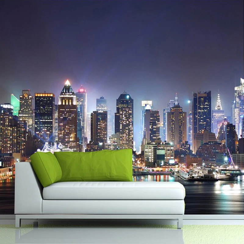 Custom-3D-Photo-Wallpaper-New-York-City-Night-Wall-Painting-Art-Mural-Wallpaper-Living-Room-TV (1)