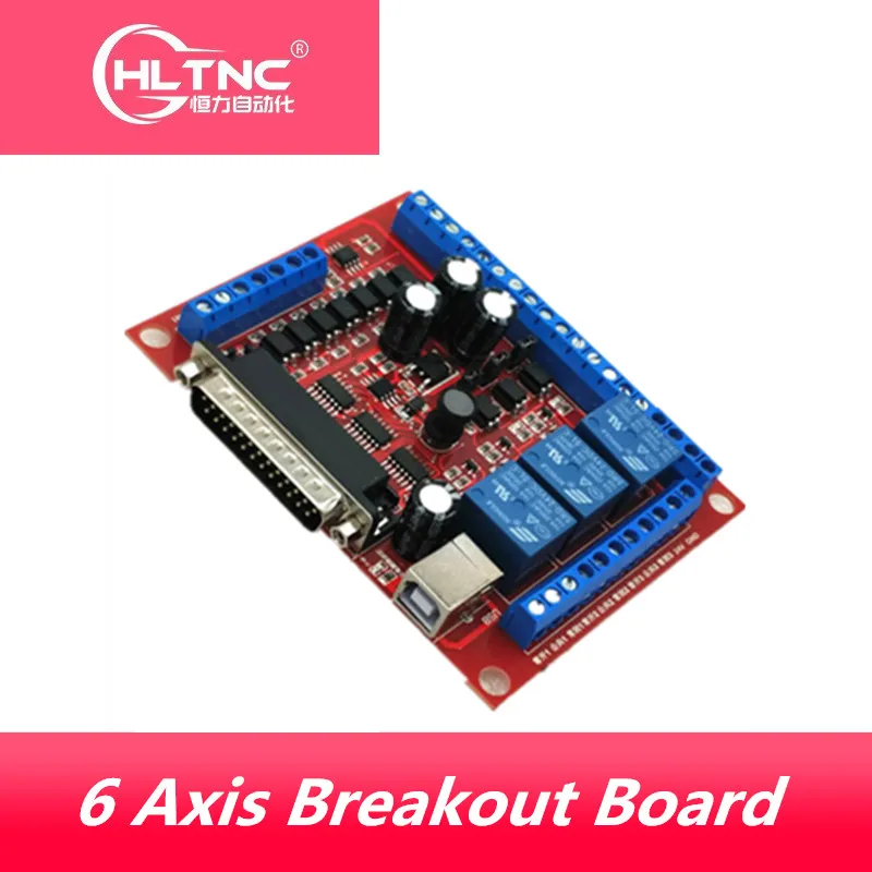 Новый 6 осевой гравировальный станок с ЧПУ MCACH2 MACH3 интерфейс Breakout Board USB ШИМ
