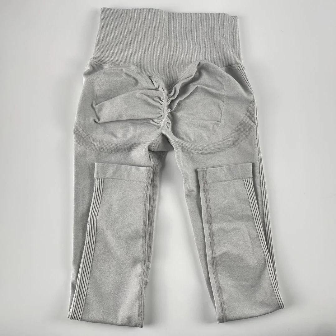 Grey contour seamless leggings wholesale