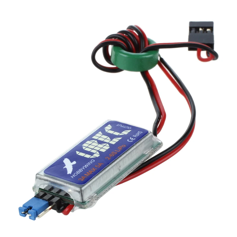 

Hobbywing 3A UBEC w/ RF Noise Reduction RC Output BEC Switch Mode For Lipo