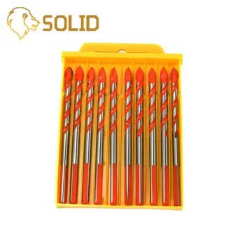 

Alloy Triangle Drill Bits 6mm Hole Saw Spiral Rotary Tools Accessories for Tile DIY Concrete Wall Ceramic Marble 10Pcs/Set