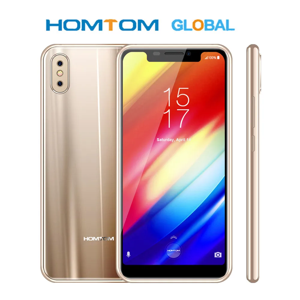 

HOMTOM H10 Android 8.1 Mobile Phone Octa Core 4GB RAM 64GB ROM 3500mAh 16MP+2MP Rear Camera Side Fingerprint SmartPhone