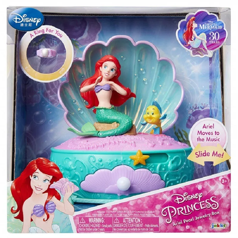 Nublado recoger Reducción de precios Caja de música de dibujos animados de Disney, caja de música de Ariel,  sirena, princesa luminosa, joyero, regalo para niña, 18 tonos, tipo  electrónico de plástico|Cajas de música| - AliExpress
