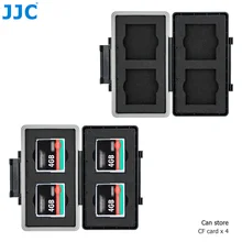 

JJC 4 Slots CF Card Holder Case Box Compact Flash Memory Card Storage for Canon 5DM4 5DM3 5DM2 5D 5DS R 7DM2 7D 1DC 1DX 1DS 1D