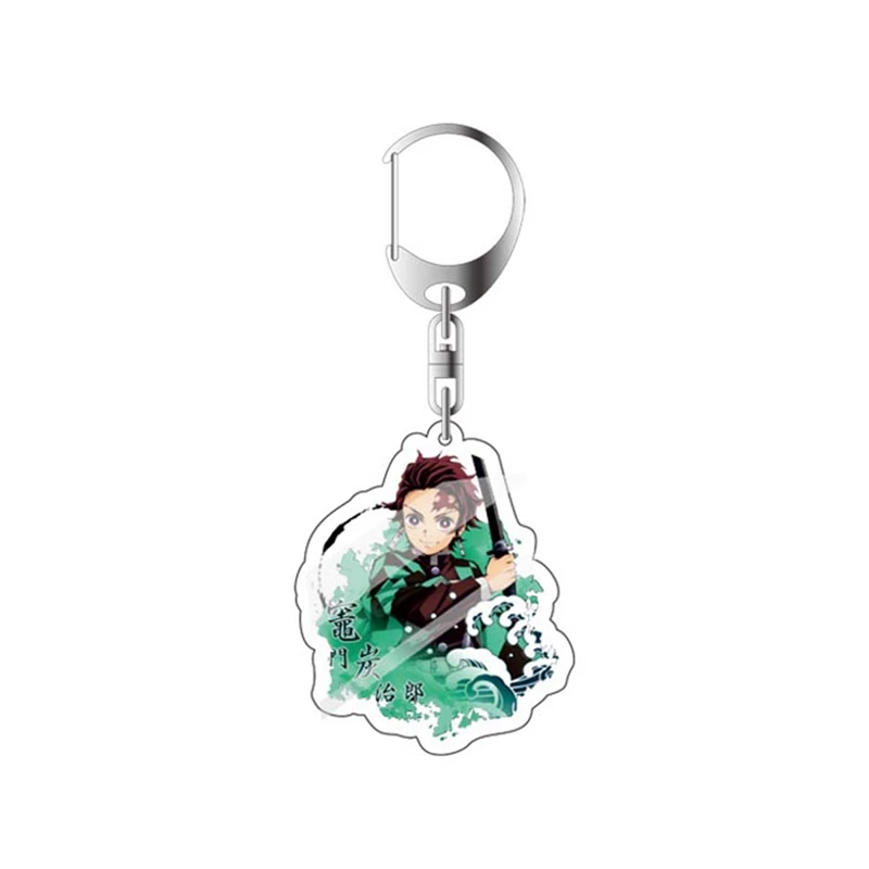 Аниме демон убийца Kimetsu no Yaiba акриловый брелок для ключей гоночные ремни