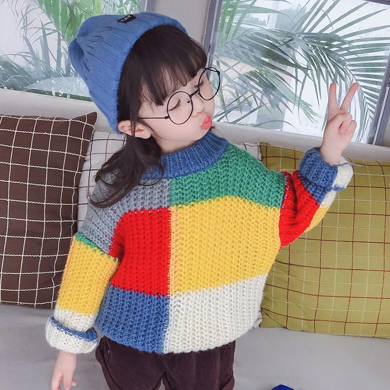

Girl'S Sweater Childrenswear 2019 Autumn Clothing New Style Korean-style Children CHILDREN'S Cartoon Mixed Colors Autumn Casual
