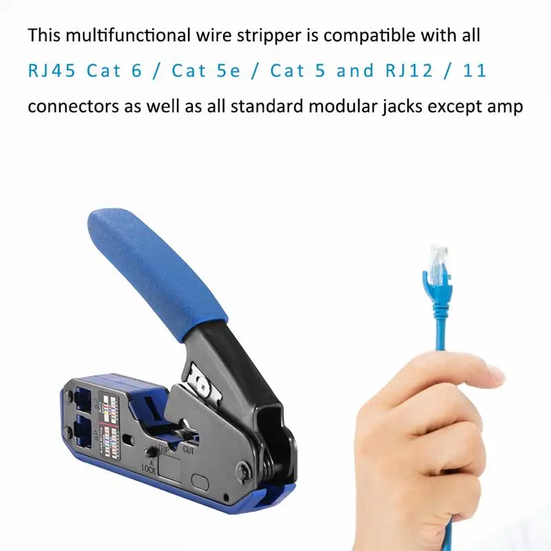 Сеть обжимные плоскогубцы кабель зачистки проводов для Rj45 Cat6 Cat5e Cat5 Rj11 Rj12 разъем высокое качество