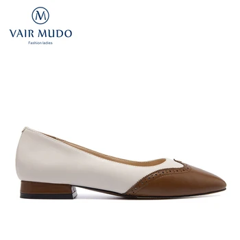 

VAIR MUDO 2020 new single shoes simple women's Fashion round head low heel elegant comfortable women's shoes Ladies D42L