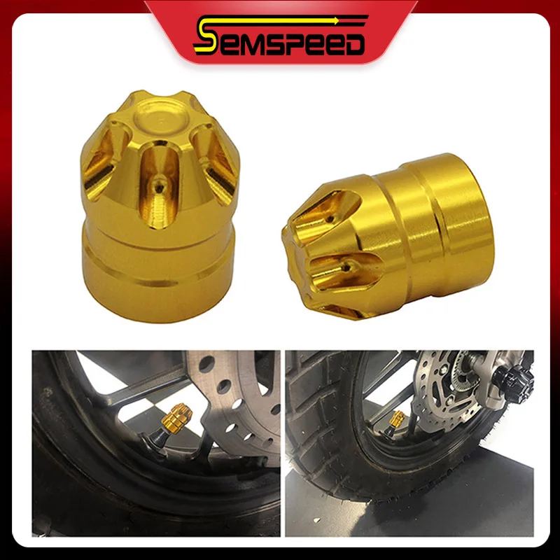 Колпачки клапанов шин мотоцикла SEMSPEED CNC для Honda CBR1000R CB600 Hornet Kawasaki Ninja 400 Z900 Yamaha MT 07