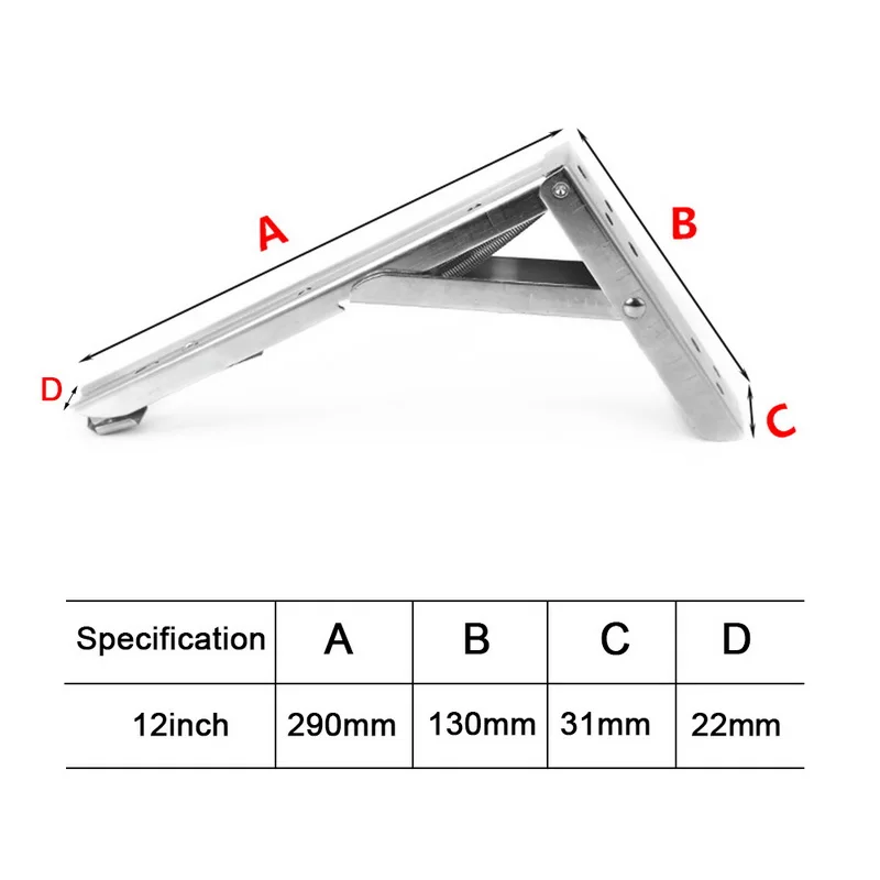 2 шт. 8-14 дюймов белый складной Угловой Кронштейн Регулируемый Настенный Прочный подшипник полка Кронштейн DIY домашний стол скамья