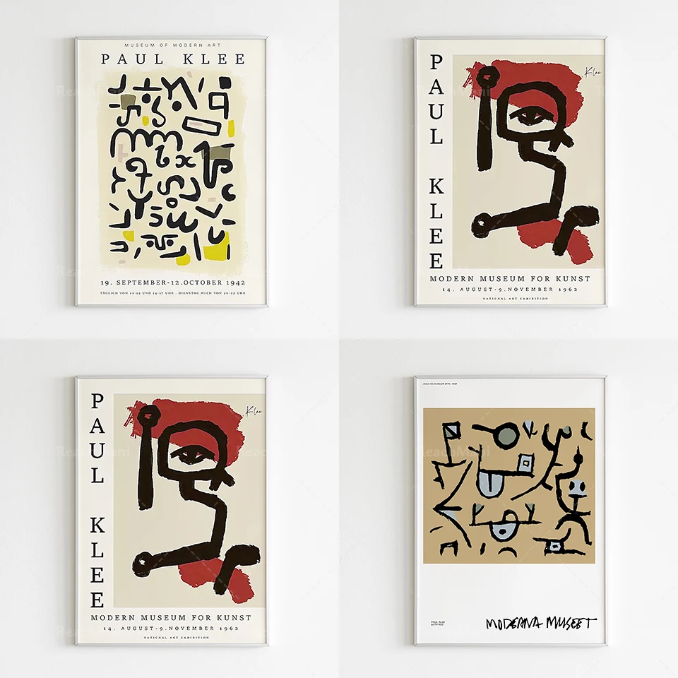 Poster Paul Klee, Stampa Artistica Paul Klee, Minimalista Moderno, Arte Murale Klee, Stampa Di Pennellate Astratte, Posta Espositiva Paul Klee