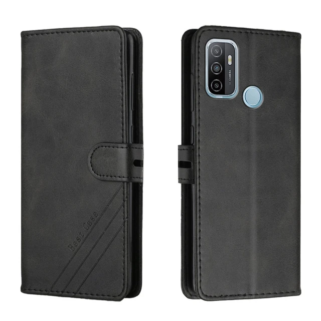 Funda Oppo A38 - carcasa etuo Wallet para móvil - negro 