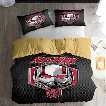 

HELENGILI 3D Bedding Set Avengers Ant Man Print Duvet Cover Set Bedcloth with Pillowcase Bed Set Home Textiles #TB-03