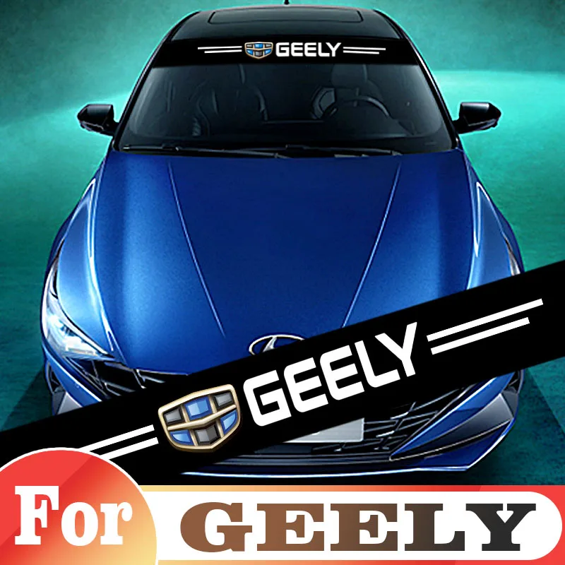 

For Geely Atlas Boyue Emgrand NL-3 Proton X70 Coolray CK1 CK2 CK3 Vision Car Decals Auto Front Rear Windshield Window Stickers