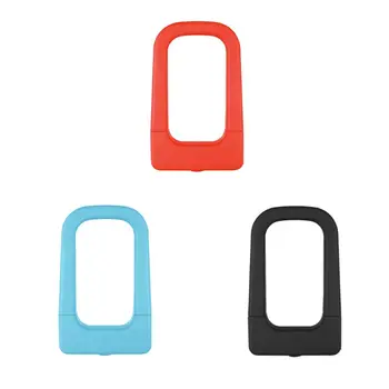 

1 Set Multifunctional Bicycle Silicone U-shaped Lock Universal Mountain Bike Aluminum Anti-collision Waterproof Riding Bike Lock