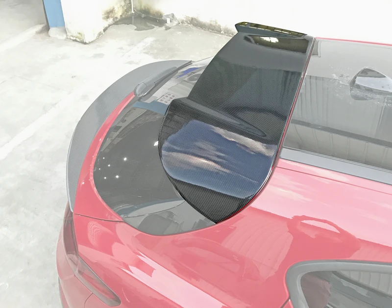 Автомобильный стиль S Стиль карбоновый задний спойлер на крыше глянцевая отделка верхнее крыло для губ Fibre Splitter отделка Подходит для Alfa Romeo Stelvio