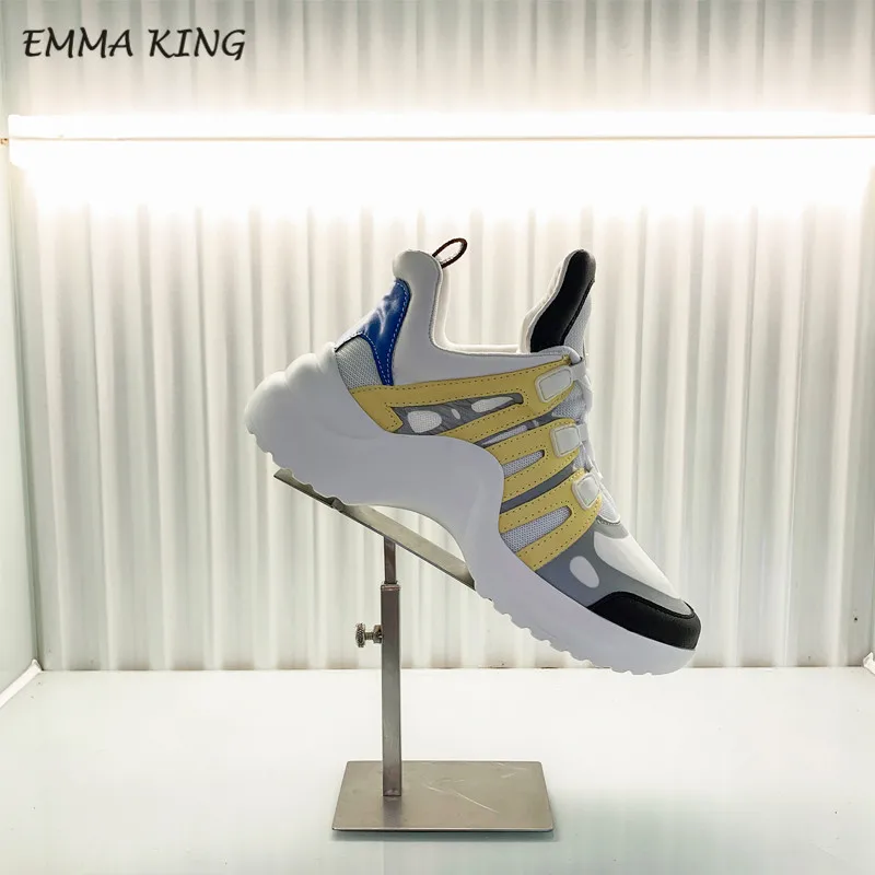 Emma king/Весенняя женская обувь для бега; спортивные кроссовки в европейском и американском стиле; весенняя обувь на шнуровке; кожаная спортивная обувь - Цвет: Style 11