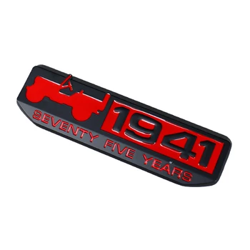 

1 PCS 3D Metal 1941 Badge Trail Rated Emblem Decal Car Stickers For Wrangler Cherokee Renegade Car Accessories Car Styling