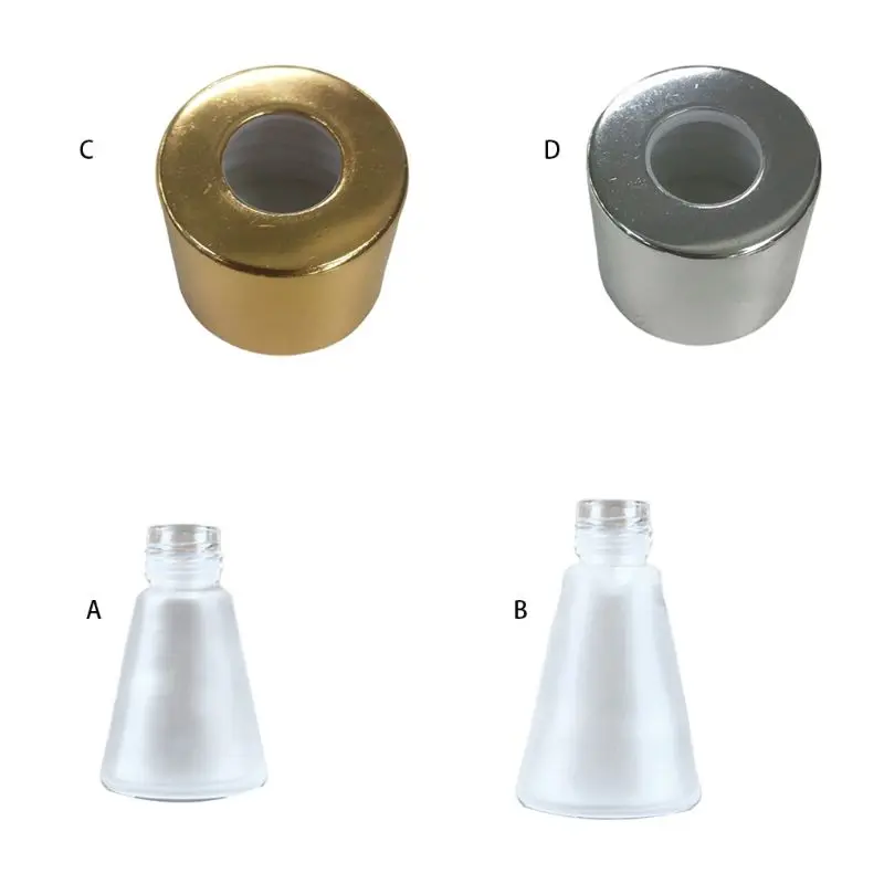 Пустые бутылки для ароматического диффузора из прозрачного стекла конусные