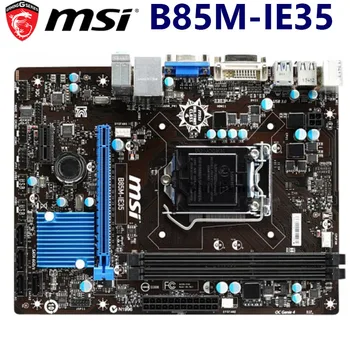 

MSI B85M-IE35 For LGA 1150 Intel Core i7 i5 i3 Pentium Celeron LGA-1150 DDR3 16GB VGA DVI B85 Micro-ATX Desktop PC Motherboard