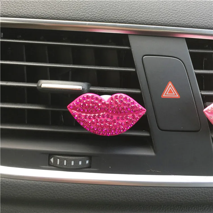 Bling Bling Sexy Lips Loving Heart Outlet Vent Perfume Clip Car Air Freshener car decoration interior car accessories for girls Bling Bling Sexy Lips Loving Heart Outlet Vent Perfume Clip Car Air Freshener car decoration interior car accessories for girls