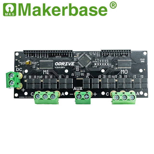 Makerbase ODrive3.6 56V FOC BLDC AGV Servo Dual Motor Controller Board  ODrive 3.6 5