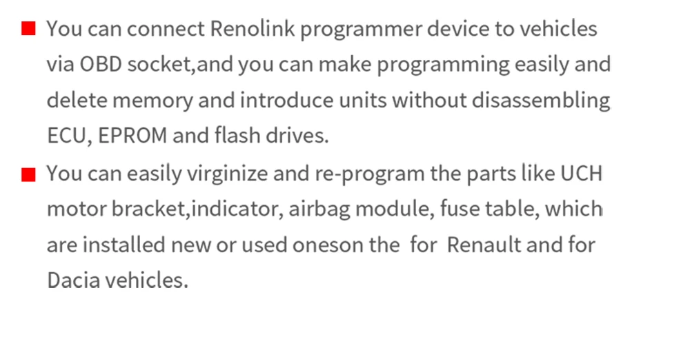 Renolink forRenault ECU программист V1.52 CD Программное обеспечение ключ кодирования UCH соответствие приборной панели кодирование ECU сброс функции