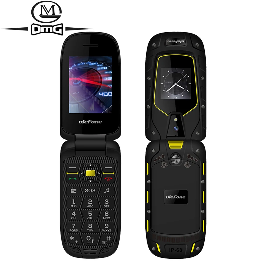 

Ulefone Armor IP68/IP69K Waterproof shockproof Rugged Flip mobile phone Dual screen 1200mAh Dual SIM Unlock cellphone