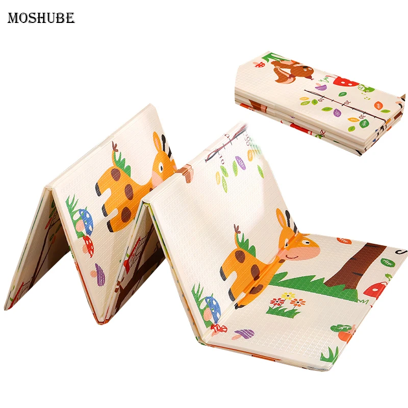

200*150*1cm Thick Baby Play Mat Living Room Children's Mat Folding Soft Floor Gym Game Carpet Climbing Pad Non-slip Foam Toys