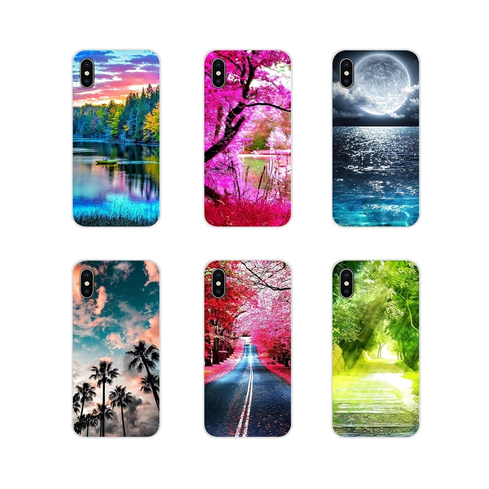 Beautiful Natural Scenery For Samsung Galaxy S3 S4 S5 Mini S6 S7 Edge S8 S9 S10 Lite Plus Note 4 5 8 9 Transparent Soft Bag Case | Мобильные