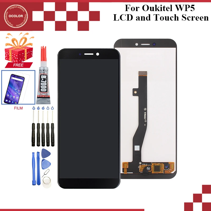 Ocolor для Oukitel WP5 ЖК-дисплей и кодирующий преобразователь сенсорного экрана в сборе