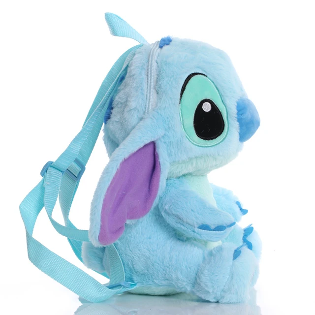 Disney-Bolso de peluche de Lilo & Stitch para niños, bolsa de mensajero de  felpa Kawaii, bolso de mano para niña, juguetes de peluche de Anime, bolsa  suave de peluche de dibujos animadosNegro