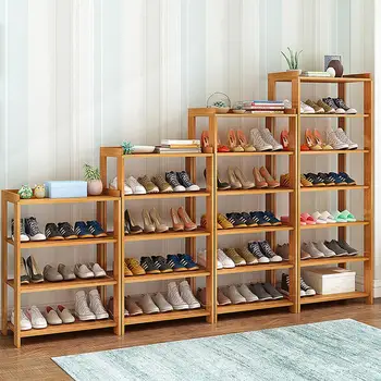 

40cm Shoes Rack Simple Moisture Proof Wooden Storage Rack for Home Organiser Stand