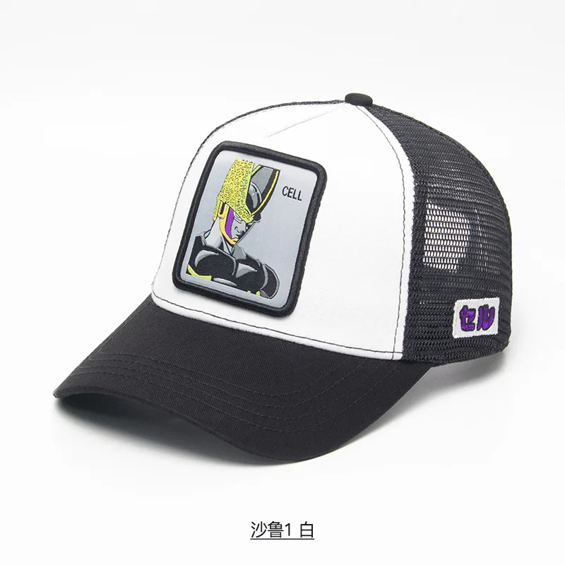 Бренд Вегета чехол Capsule corp Dragon Ball Z Snapback хлопок Бейсбол Кепки Для мужчин Для женщин в стиле «хип-хоп» для папы сетчатая шапка бейсболка дропшиппинг - Цвет: Молочно-Белый