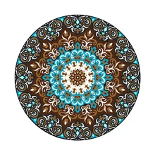 80 см Европейский Национальный стиль круглый ковер цветочный напольный коврик с принтом области ковер нескользящий полезный и дешевый Горячая Распродажа сильное поглощение воды