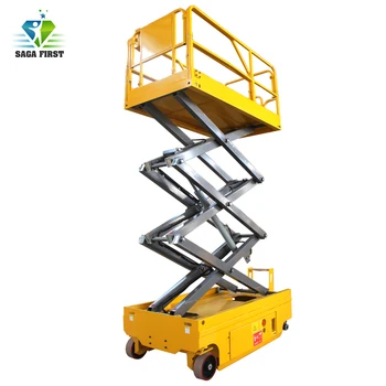 Cheap Self-Propelled Electric Scissor Lifting Machine With Loading Capacity 300KG