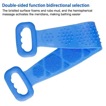 

Scrubber Sponge Multifunction Washcloths Silicone Back Exfoliation Brushes Body Brush Exfoliating Shower Sponge Soft Rubber