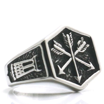 

Mens 316L Stainless Steel Cool Arrow Vintage Ring