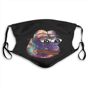 

Face Mask Rare Dank Cosmic Space Frog Meme Anti Dust With Filter For Men For Women Kids Girl Boy Teens Masks