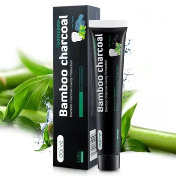 

120G Natural Black Toothpaste Tooth Care Whitening Oral Hygiene Mint Bamboo Charcoal Toothpaste Teeth Oral Care Remove Stains