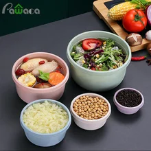 5 шт./компл. Еда контейнер Пластик Bento Коробки для обедов коробки сохраняющий свежесть холодильник мульти Ёмкость пищевой контейнер с защитой от протечек Кухня ящик для хранения