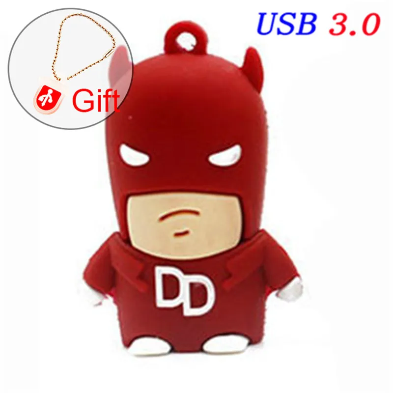 T6 Корабль USB 3,0 мультфильм Superman Spiderman Batman Капитан Америка силиконовые USB флэш-накопитель 64Гб 4GB16GB 32GB USB Лидер продаж - Цвет: T6