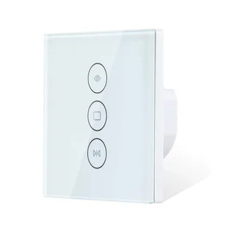 

Smart curtain switch graffiti Smart life WiFi switch touch wireless remote control smart curtain switch black and white