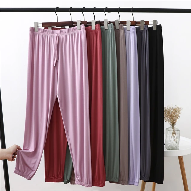 Fall Women'sLong Sleeve Pajamas Set Solid Night Sleepwear PJS Shirt,Pants  Loose | eBay