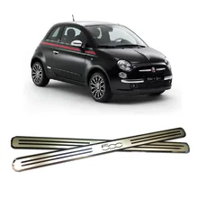 Trim Scuff-Plate Mirror-Surface Car-Styling-Accessories FIAT Door-Sill-Cover Stainless-Steel