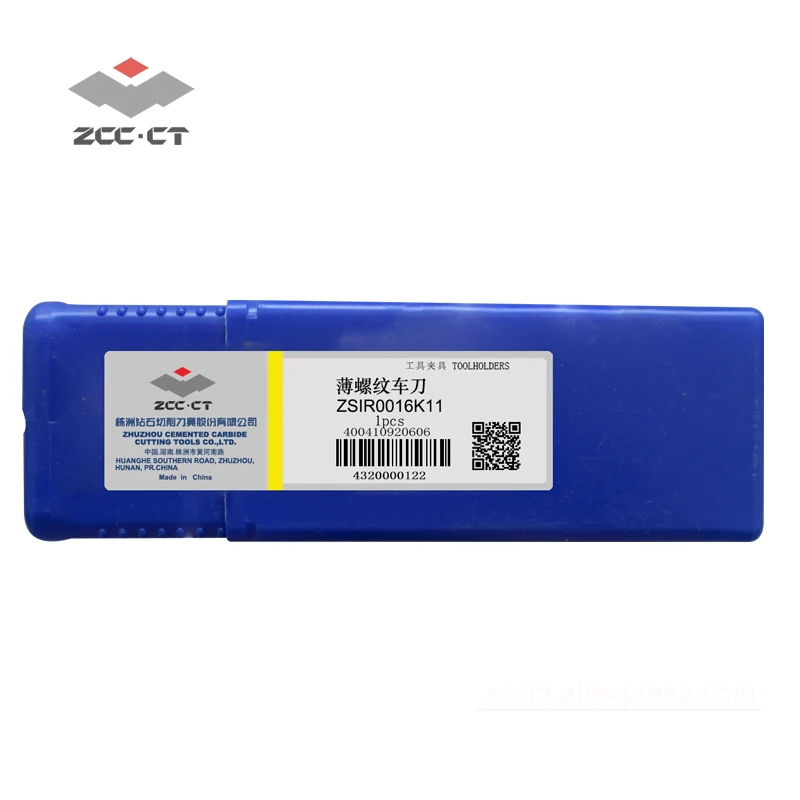 1 шт. ZCCCT Toolholder ZSIR0016K11 16 мм токарный станок резьба держатель инструмента 125 длина