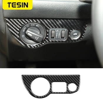 

For Dodge Challenger Charger Carbon Fiber Headlight Switch Button Knob Trim for Dodge Challenger 2015-2020 for Charger 2010-2020