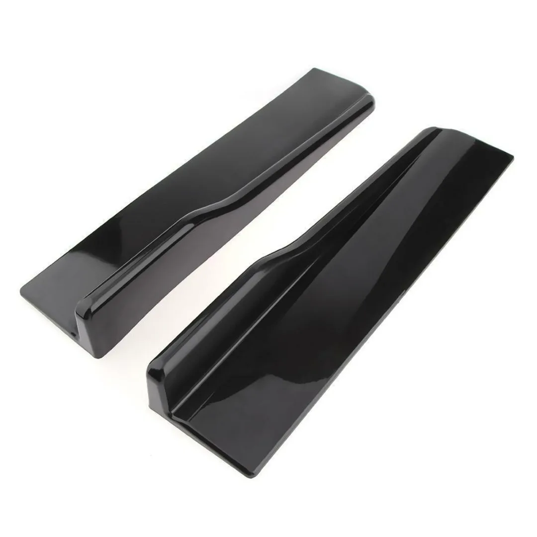 

1 Pair Car Styling Black Car Body Side Skirt Splitters Winglet Wings Bumper Anti Scratch Wings For Honda For Toyota For Nissan