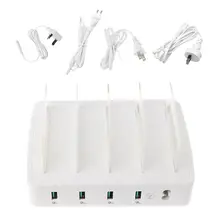 Универсальный 40 Вт 4x QC 3,0 Быстрая зарядка 4 usb-порта зарядная док-станция быстрое зарядное устройство концентратор адаптер питания для мобильного телефона планшета